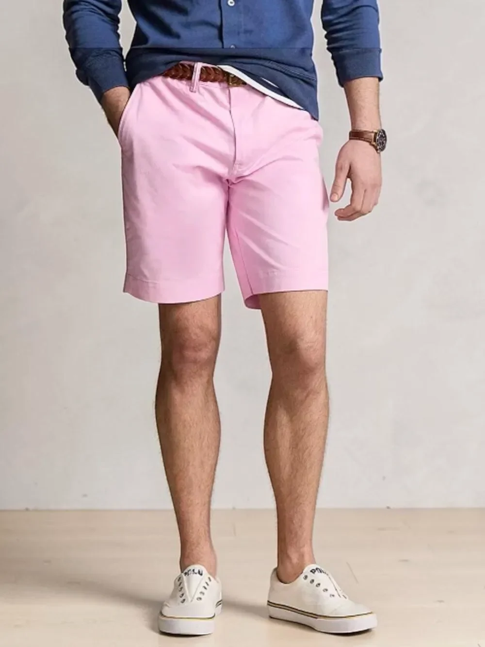 Polo Ralph Lauren Stretch Straight Fit Chino Shorts Pink Size 30 NWT
